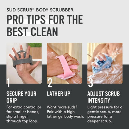 Sud Scrub Antimicrobial Silicone Body Scrubber