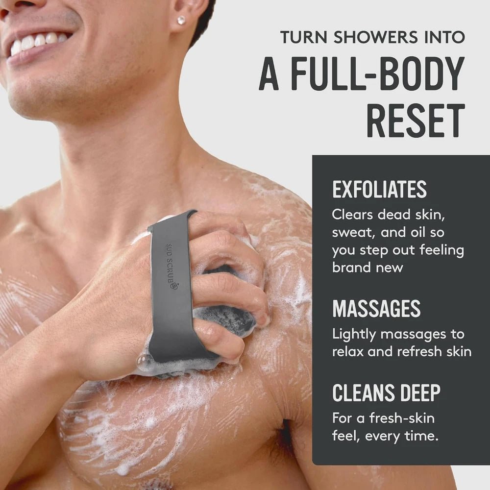 Sud Scrub Antimicrobial Silicone Body Scrubber