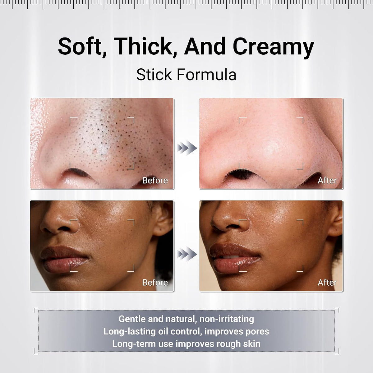 Blackhead Remover Clay Mask Stick, Volcanic Mud & Kaolin, 1.58Oz