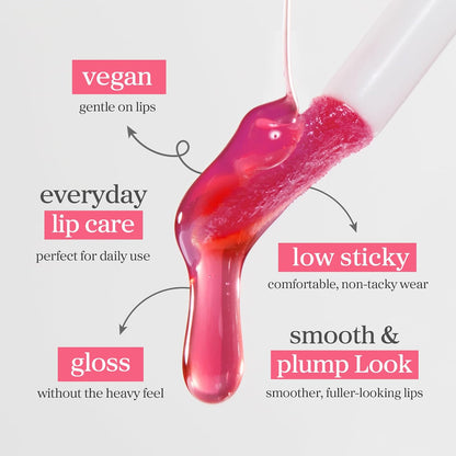 Korean Lip Oil - Applecherry - Plumping & Hydrating Tinted Lip Gloss