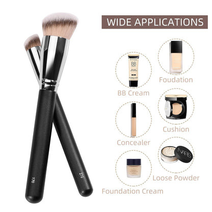 Makeup Brushes, 2Pcs Foundation & under Eye Concealer Brush Set