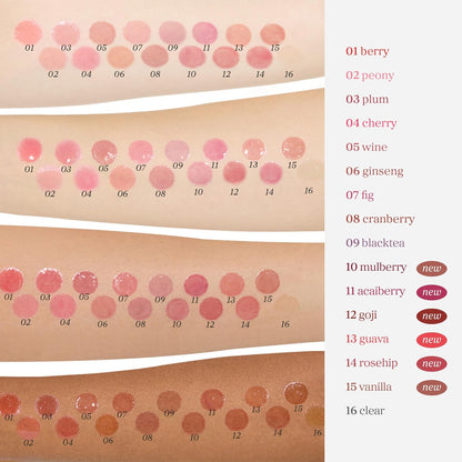 Korean Lip Oil - Applecherry - Plumping & Hydrating Tinted Lip Gloss