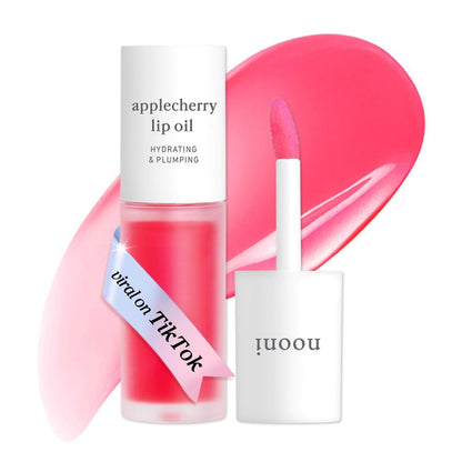 Korean Lip Oil - Applecherry - Plumping & Hydrating Tinted Lip Gloss