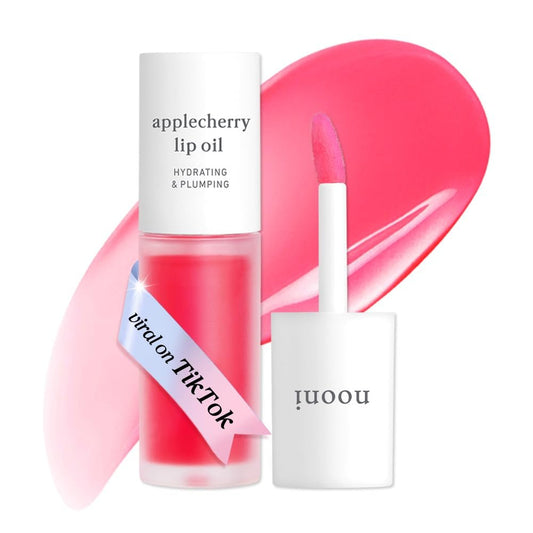 Korean Lip Oil - Applecherry - Plumping & Hydrating Tinted Lip Gloss