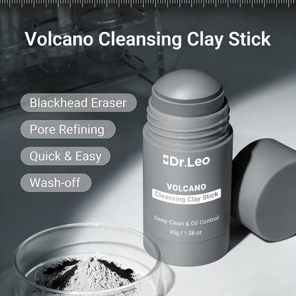 Blackhead Remover Clay Mask Stick, Volcanic Mud & Kaolin, 1.58Oz